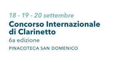 Locandina 6° Concorso Internazionale di Clarinetto